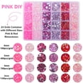thumbnail image 4 of 6 Color 15000Pcs Jelly Resin Rhinestones of Different Sizes for Crafting Bedazzling, Flatback Stones Colorful AB Gems for Crafts Nail Art Clothes Eyes Makeup Tumblers Bottles DIY Crafts (Pink), 4 of 5