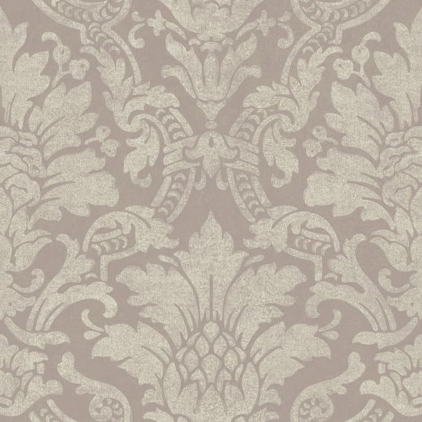 Chesapeake Cynthia Purple Distressed Damask Wallpaper Chesapeake Cynthia Purple Distressed Damask Wallpaper