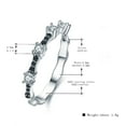thumbnail image 5 of Braelynn Sterling Silver Black Cz Women Anniversary Band Ring Ginger Lyne Collection, 5 of 5