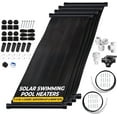 thumbnail image 1 of Sunquest Complete Pool Heater System - 4 (2ft x 10ft) panels w/ Bypass and Roof Kit - Solar Heater for Above Ground & Inground Swimming Pools - Tube on Web Design Panel-Polypropylene UV Resistant, 1 of 10