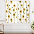 thumbnail image 5 of Rustic Yellow Sunflower Window Curtains Farmhouse Flower Rod Pocket Country Plant Floral Autumn Curtain Drapes Fall Curtains for Bedroom Living Room Treatment 2 Panels 42Wx63H Inch, 5 of 6
