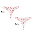 thumbnail image 3 of Balery Hearts Tangas de Algodón para Mujer con Estampado – Ropa Interior Sexy, Transpirable, G-string-Small, 3 of 6