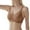 Coffee, variant on Women Bra Comfort Back Support Seamless Underwear Deep V Thin Soft Fit Semi Fixed Cup Orange