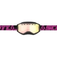 thumbnail image 2 of Scott Fury Snowcross Goggles Black/Pink w/Enhancer Rose Chrome Lens, 2 of 3