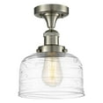 thumbnail image 5 of Innovations Lighting  Bell - 1 Light 8" Semi-Flush Mount Polished Nickel/Clear Deco Swirl, 5 of 5