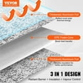 thumbnail image 2 of VEVOR Double Reflective Insulation Roll Foam Core Radiant Barrier 24 in x 25 ft, 2 of 9