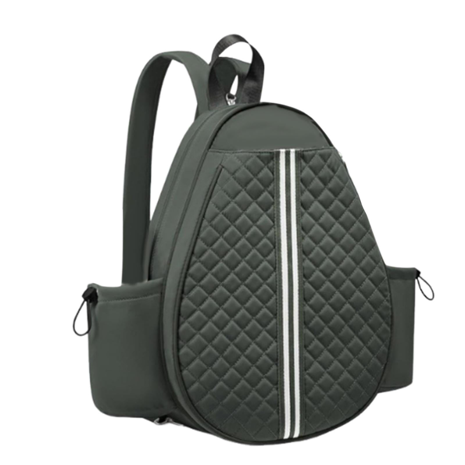 DimyFew Outdoor Tennis Pickleball Bag Lightweight Badminton Racket Bag with Side Pockets Green