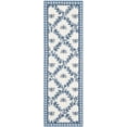 thumbnail image 2 of Safavieh Chelsea Lara Bordered Wool Runner Rug, Ivory/Blue, 2'6" x 6', 2 of 8