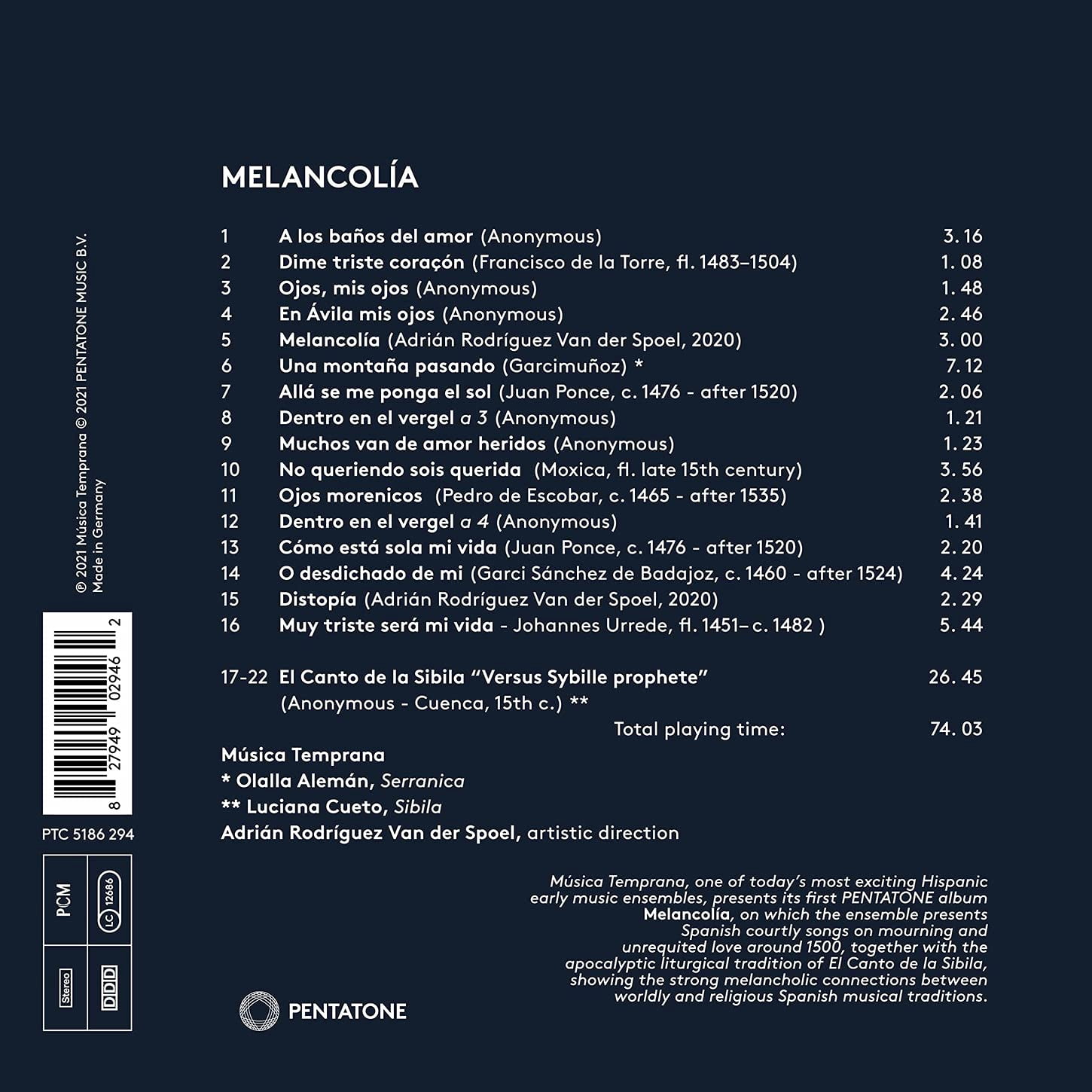 Various Artists - Melancolia - Music & Performance - CD
