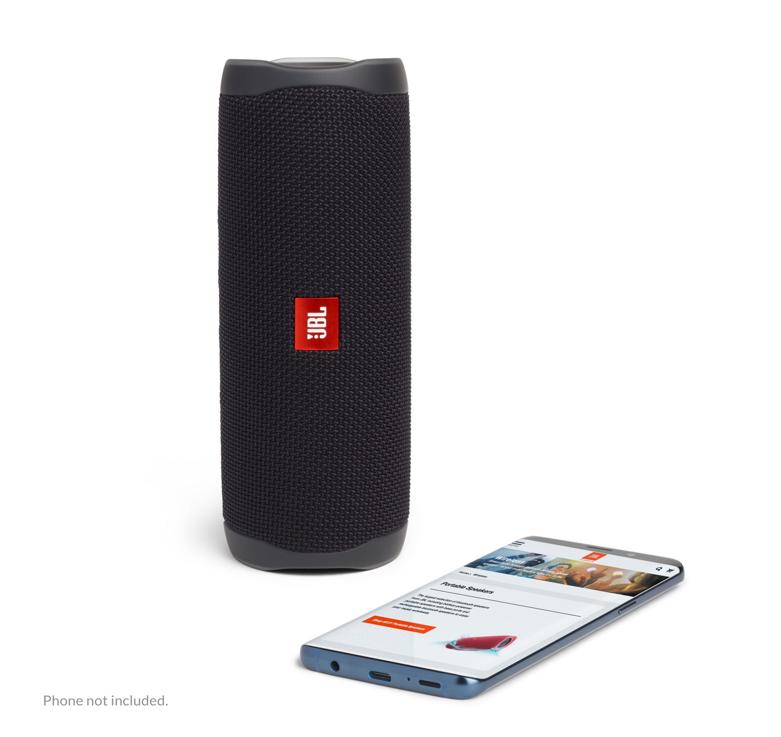 JBL Flip 5 Bluetooth Speakers Pair, Waterproof, JBLFLIP5BLKAMPR, Black  (图3)