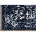 thumbnail image 3 of Abani Troy Collection Vintage 3' x 5' Navy Distressed Floral Area Rug, 3 of 5