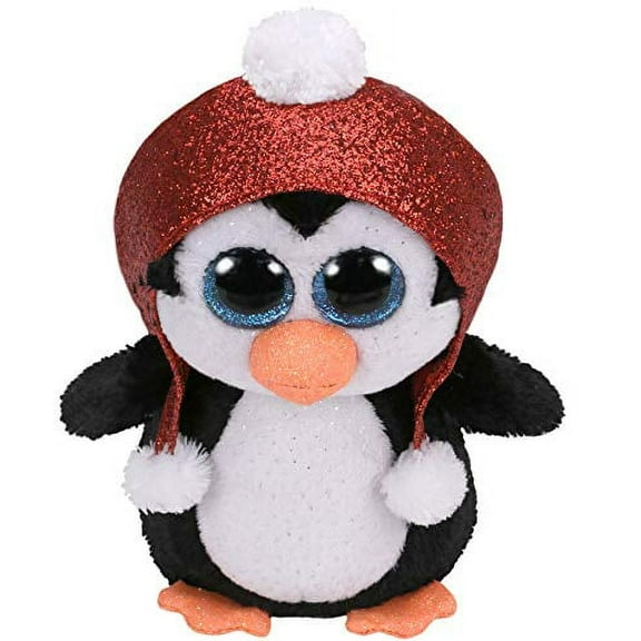 TY Beanie Boos -Gale the Christmas Penguin (Glitter Eyes) Small 6" Plush