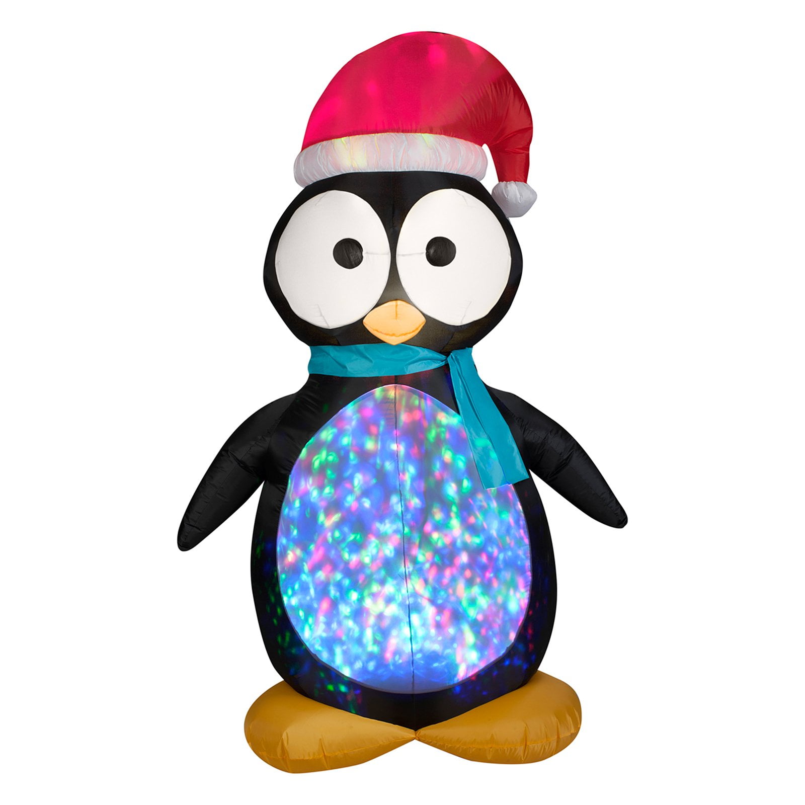 Gemmy Airblown Projection Kaleidoscope Penguin Inflatable