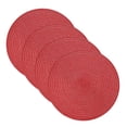 thumbnail image 1 of Uxcell 4 Pcs Manteles Individuales Redondos Tejidos, Mantel Lavable de 15 Pulgadas Resistente al Calor, Decorativo para Mesa de Comedor, Encimera, Rojo, 1 of 7