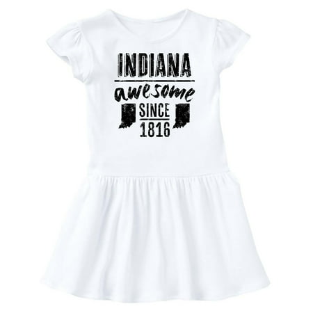 

Inktastic Indiana Awesome Since 1816 Gift Baby Girl Dress