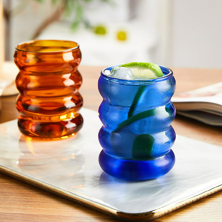 Vintage Cocktail Glasses High Borosilicate Glass Aesthetic Cups