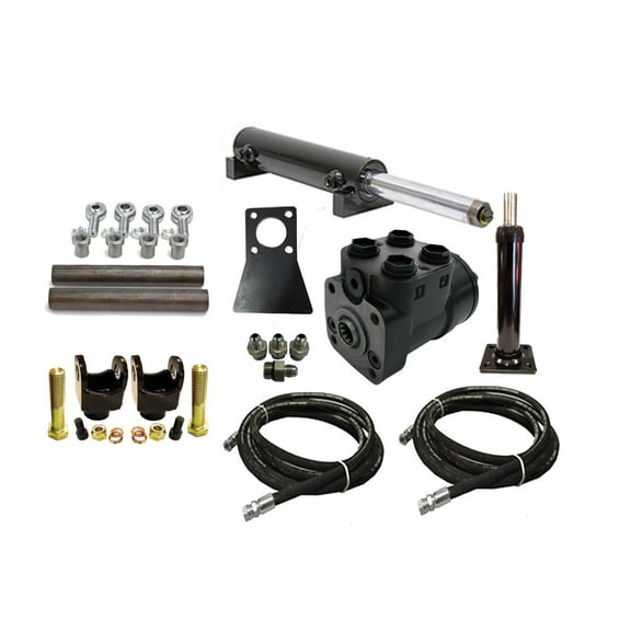 10" Dual Ended Cylinder w/ 200ML Orbital Valve Steering Kit