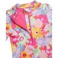 thumbnail image 4 of Jessica Simpson Girls' Long Sleeve Rashguard One-piece Swimsuit, Sizes 4-16, 4 of 6