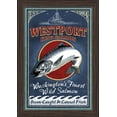 thumbnail image 1 of Westport - King Salmon Vintage Sign - Lantern Press Artwork (12x18 Giclee Art Print, Gallery Framed, Espresso Wood), 1 of 1