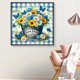 thumbnail image 4 of Pintura de diamante 5D DIY, kit de flores con taladro redondo completo, decoración del hogar, arte artesanal, 30x30cm, 4 of 9