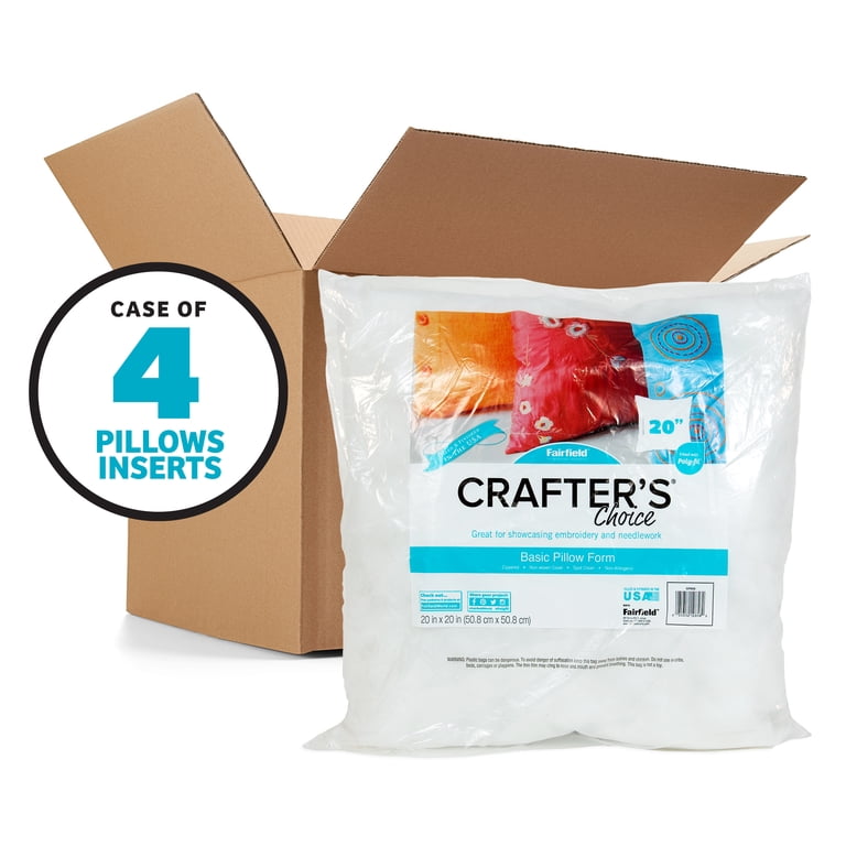 Square Pillow Inserts 20x20 Inch, Pack of 4 photo 1