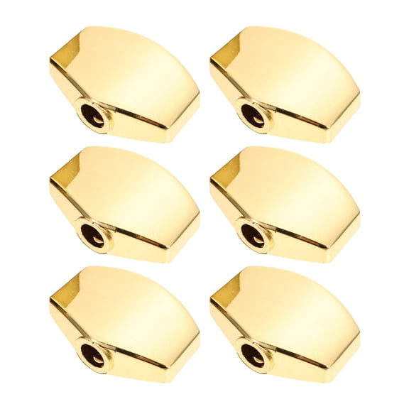 FENGGUIQU 6Sets Golden Folk Guitar Tuner Handles Practical Replacement Tuning Knobs