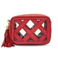 thumbnail image 2 of Pre-Owned CHANEL Chain Shoulder Bag in Red Lambskin with Tassel (Fair), 2 of 6