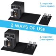 thumbnail image 2 of 2-In-1 Silicone Coffee Maker Mat - Coffee Mat for Countertops, Kitchen Mat Accessories, Coffee Maker, Dishwashing Mat, Heat-Resistant Kitchen Gadget, Black, 2 of 6