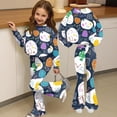 thumbnail image 6 of Grblisyd Back to School Outfits for Girls 2PCS Crew Neck Long Sleeve Top & Flare Pants withCute Stationery Print Casual Girl Clothes, 6 of 7
