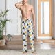 thumbnail image 2 of Balery Cute Elephant Pantalones de pijama para hombre, pijama ultraligero, pantalón de descanso-Small, 2 of 6