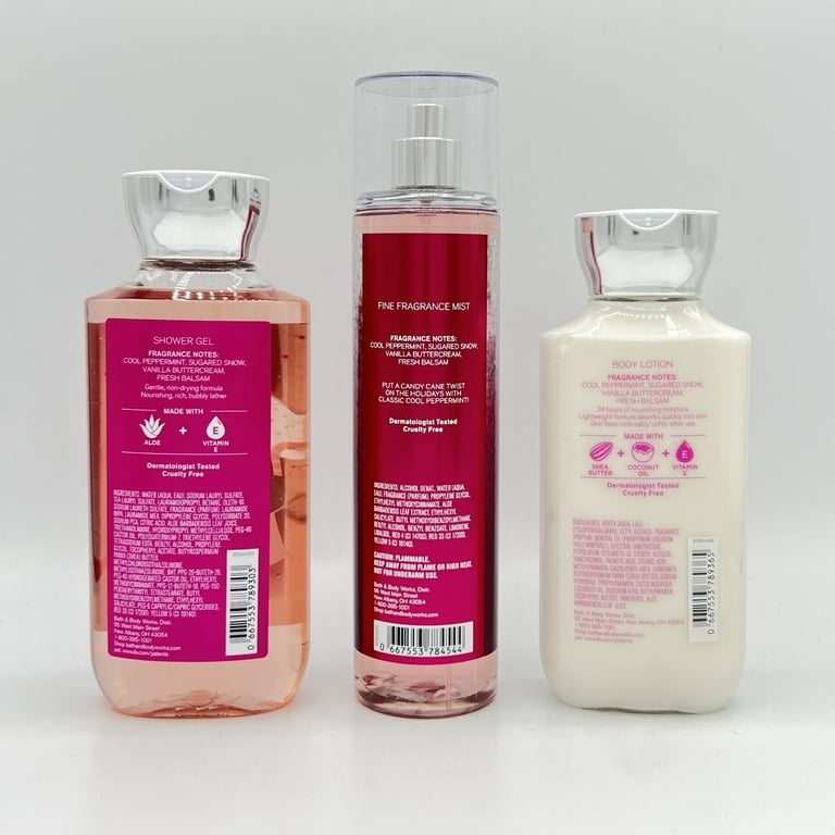 Bath and Body Works Twisted Peppermint Shower Gel, Fine Fragrance