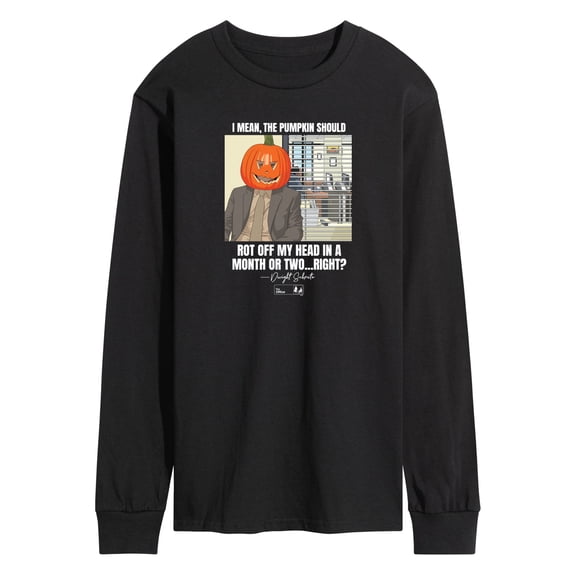 The Office - Dwight Pumpkin Head - Men's Long Sleeve T-Shirt