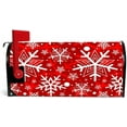 thumbnail image 2 of Coolnut Magnetic Mailbox Cover, Christmas Winter Snowflake Post Mail Box Cover Mail Wraps Cover, Standard Size 20.7" L x 18" W, 2 of 5
