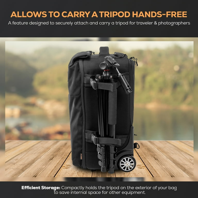 Slinger Slinger 2-in-1 Wheeled Camera Backpack, Rolling Luggage