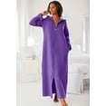 thumbnail image 5 of Dreams & Co. Women's Plus Size Petite Long Hooded Fleece Sweatshirt Robe, 5 of 6