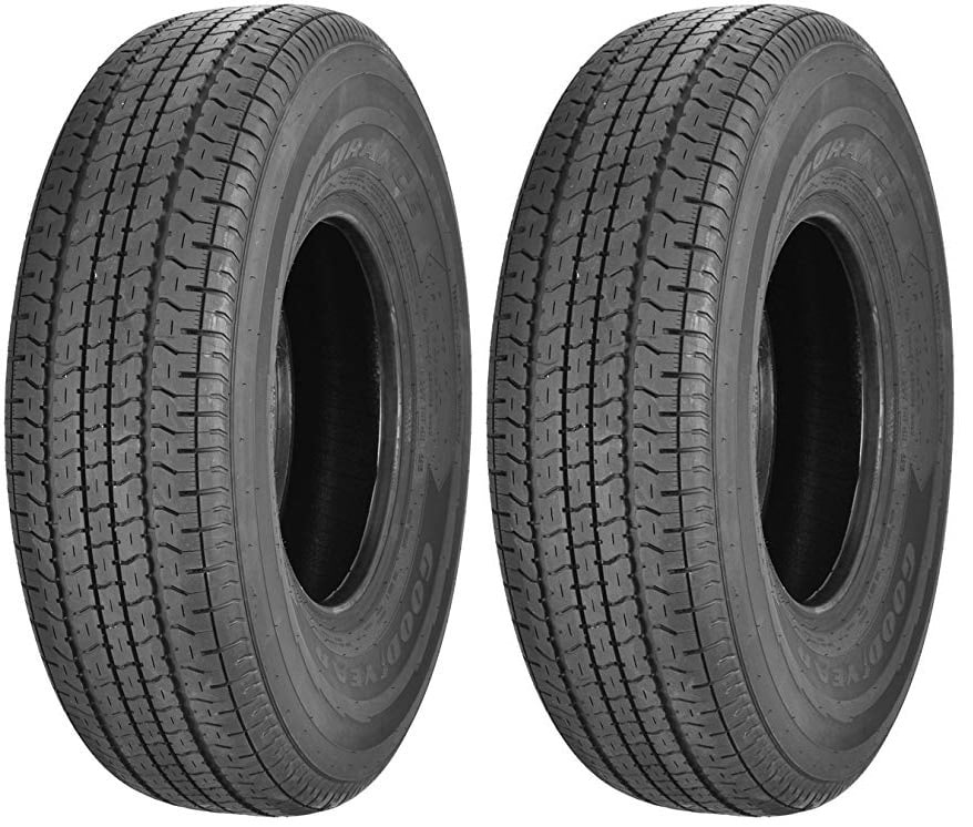 2Pk Goodyear Endurance Trailer Tire ST205/75R14D BSW 2040 Lb. 65PSI OD