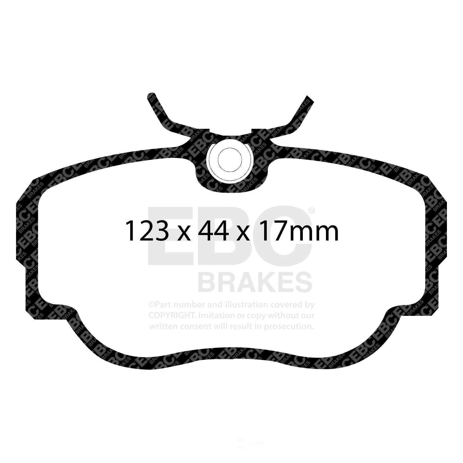 EBC Brakes Yellowstuff 4000 Series Street and Track Brake Pad Set Fits select: 1986-1992 BMW 325, 1991-1992 BMW 318