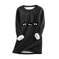 thumbnail image 2 of TINZ Chandail pour Femmes avec Imprimé Confortable Col Rond Vêtements d'Intérieur d'Hiver Chandail Manches Longues Compression Hauts pour Femmes Hommes Chemise Thermique Pack Thermiques pour Femmes Hauts Temps Froid, 2 of 2
