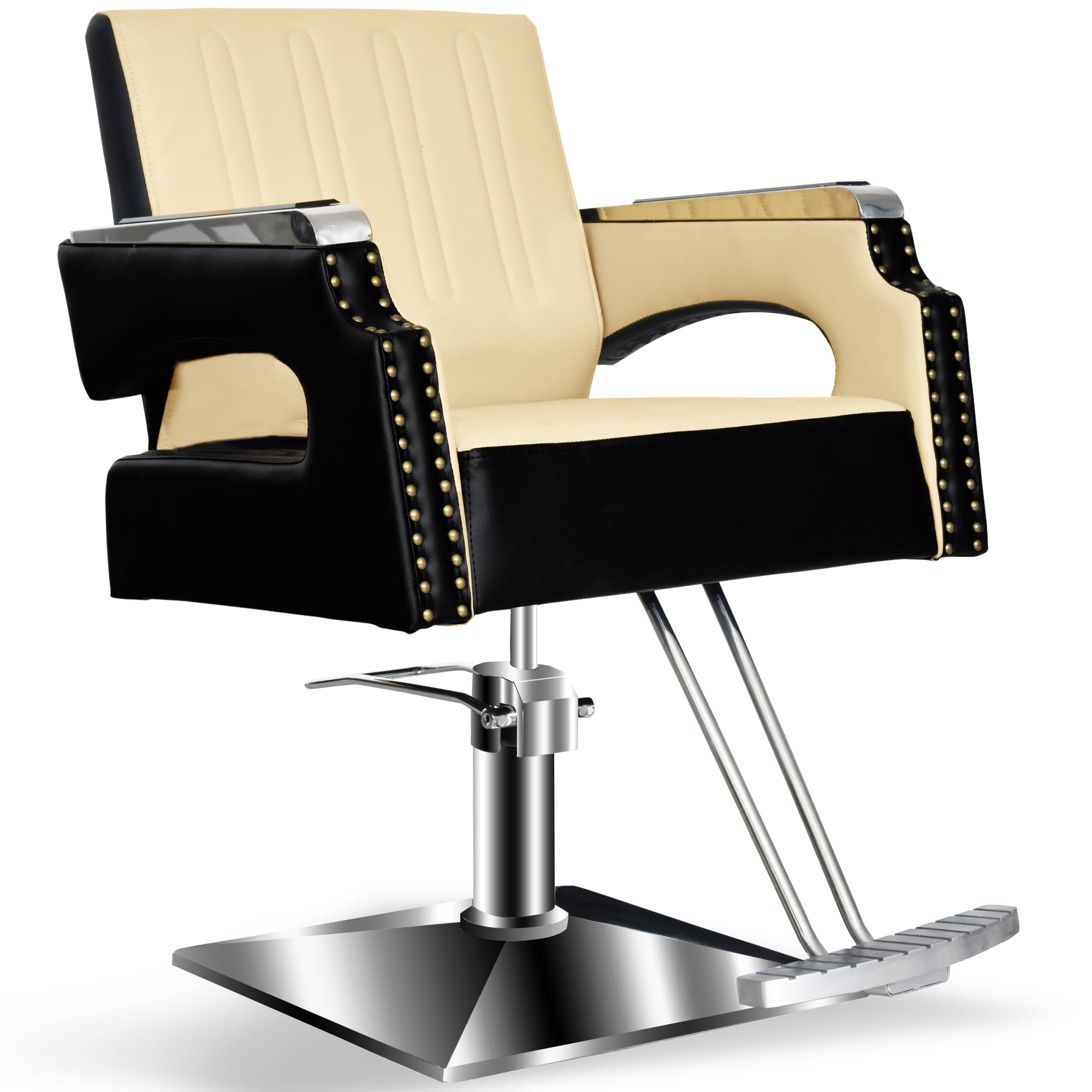 Barberpub Salon Chair For Hair Stylist All Purpose Classic Hydraulic Barber Styling Chair