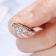 thumbnail image 3 of Qarigey Anillo de apertura para mujer, joyería de mano abierta decorativa brillante de cobre, decoración de vestido exquisita para fiesta de boda, Ropa, zapatos y accesorios Miscelánea Qarigey AP017203-01, 3 of 6