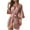 Pink1, variant on Timegard Satin Robes for Women 3/4 Sleeve Loose Soft Short Bathrobe Homewear Casual Solid Color Outfits