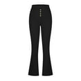 thumbnail image 4 of cFmduc Womens Bootcut Dress Pants Business Casual Work Pants with Pockets High Waist Stretchy Trousers Office Pull On Slacks, 4 of 6