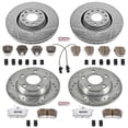 thumbnail image 3 of PowerStop Front and Rear Z26 Street Warrior Carbon-Fiber Ceramic Brake Pad and Drilled and Slotted Rotor Kit Fits: AUDI Select Models K889-26, 3 of 9