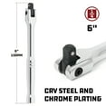 thumbnail image 2 of Powerbuilt 1/4 Inch Drive Flex Handle - 6 Inches Long - 940504, 2 of 4