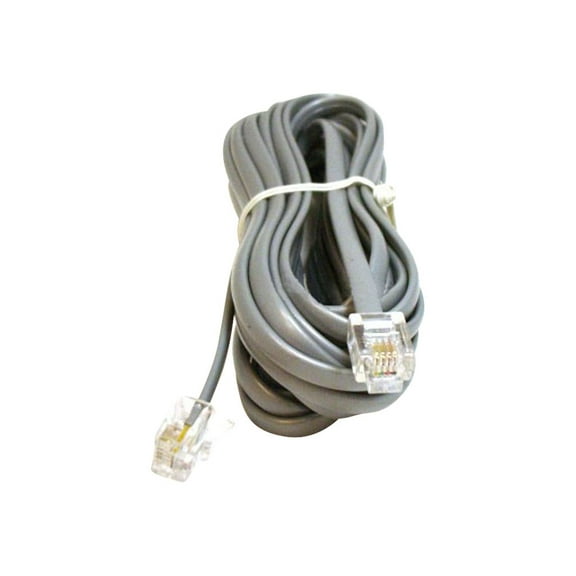 Monoprice Landline Telephone Cable - 14 Feet - RJ11(6P4C) Straight for Data