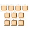 thumbnail image 4 of jifeng 10 Pieces Small Cross Stitch Hoops for Festivals Decoration DIY Frame Crafts Square, 4 of 9