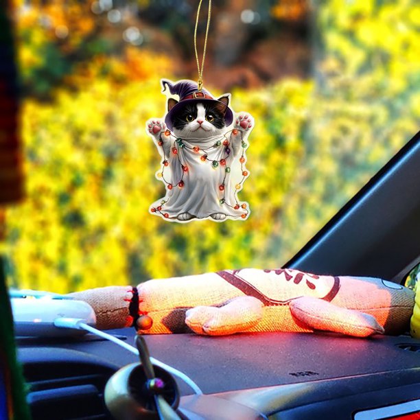 Decoraciones de Halloween, adornos de Halloween, regalos de Halloween, disfraz de Halloween, mochila de coche de acrílico, llavero colgante, decoración del hogar, colgante de acrílico