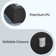 thumbnail image 3 of LEDREM 12-Slot Deluxe Watch Display Case with Glass Top, Removable Pillows & PU Leather, Watch Organizer Gift Box, Black and Gray, 3 of 9