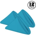 thumbnail image 2 of Gee Di Moda Cloth Napkins - 17 x 17 Inch Caribbean Solid Washable Polyester Dinner Napkins - Set of 12 Napkins with Hemmed Edges - Great for Weddings, Parties, Holiday Dinner & More, 2 of 2