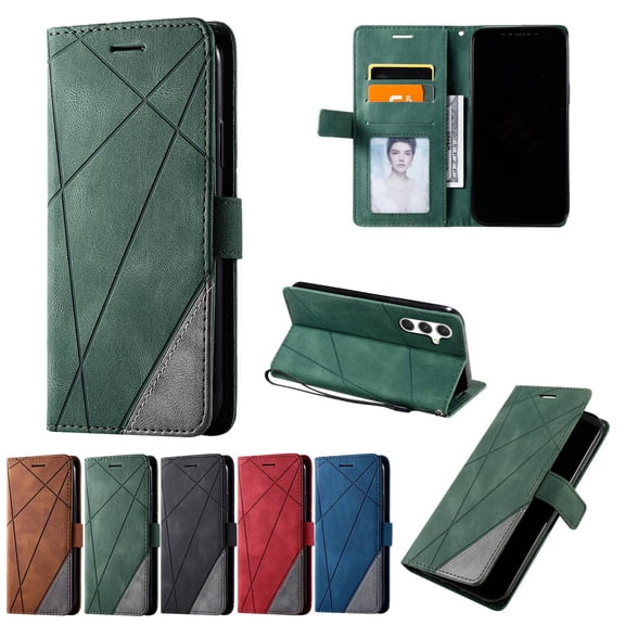 For Samsung Galaxy S25 Ultra S25 Plus Phone Case Leather Wallet Case with Card Holder Phone Cover